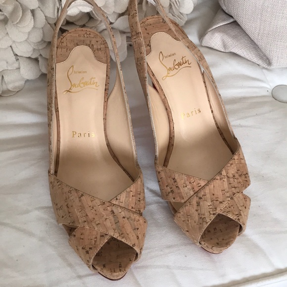 Christian Louboutin- slingback shoes